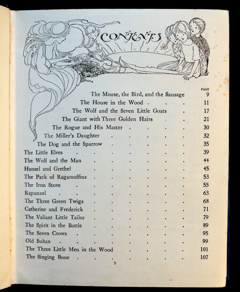 1920 Scarce Edition - Grimm's Fairy Tales illustrated by ANNE-ANDERSON.