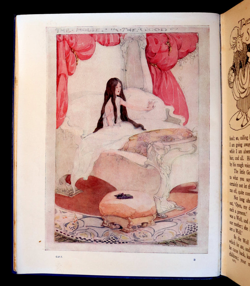 1920 Scarce Edition - Grimm's Fairy Tales illustrated by ANNE-ANDERSON.