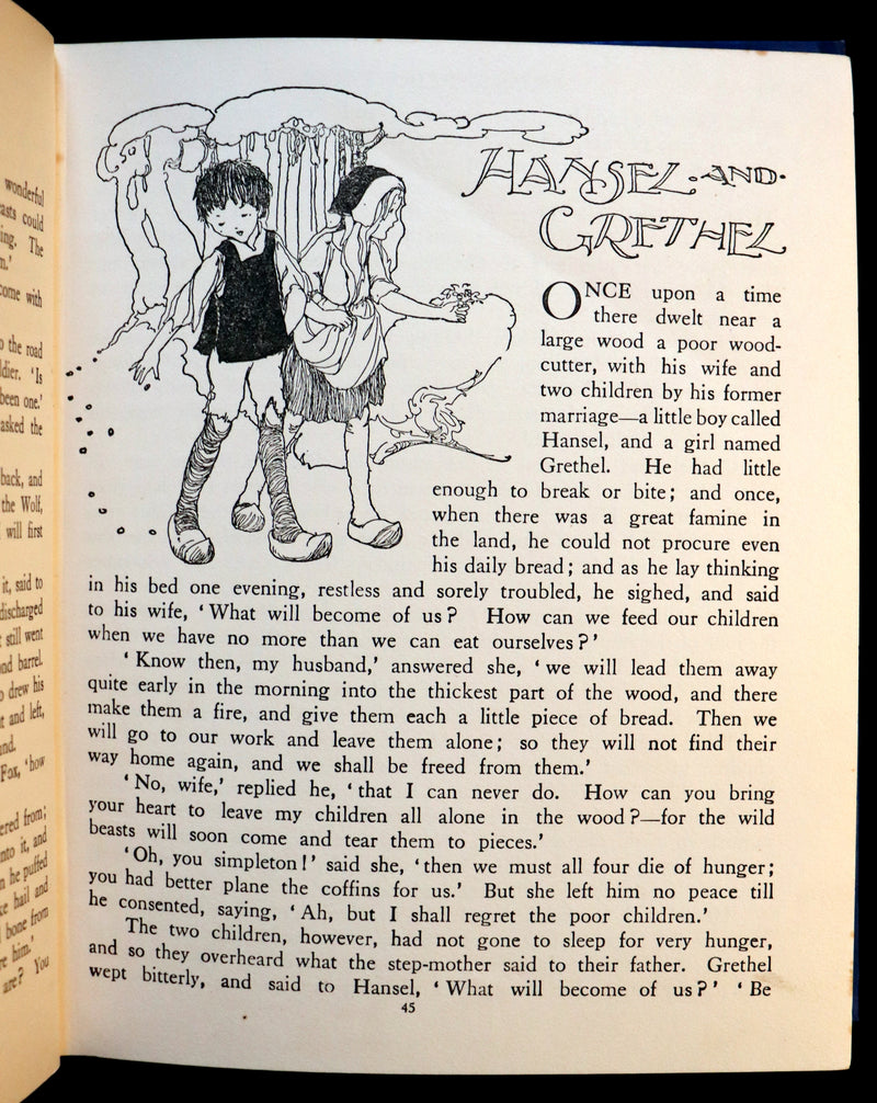 1920 Scarce Edition - Grimm's Fairy Tales illustrated by ANNE-ANDERSON.