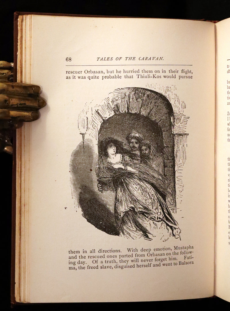 1882 Scarce Victorian Book - HAUFF'S Fairy Tales, Tales of the Caravan, Inn, and Palace. Illustrated.
