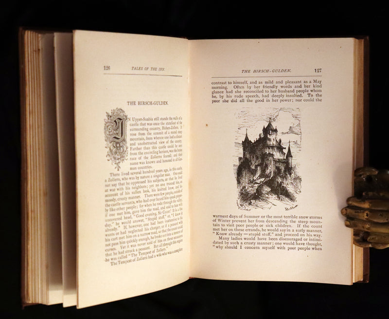1882 Scarce Victorian Book - HAUFF'S Fairy Tales, Tales of the Caravan, Inn, and Palace. Illustrated.