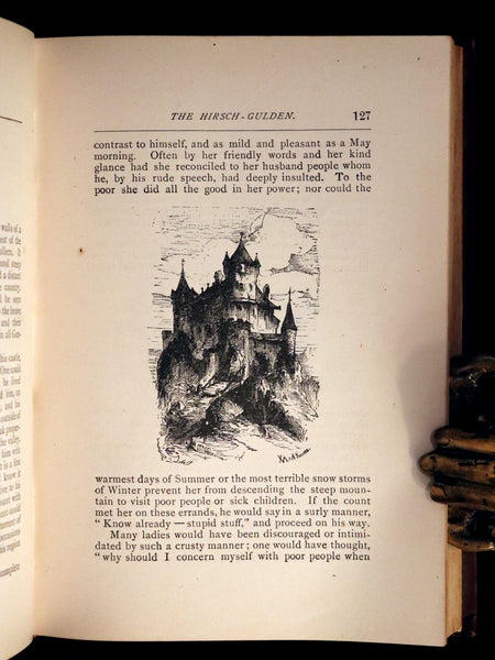 1882 Scarce Victorian Book - HAUFF'S Fairy Tales, Tales of the Caravan, Inn, and Palace. Illustrated.