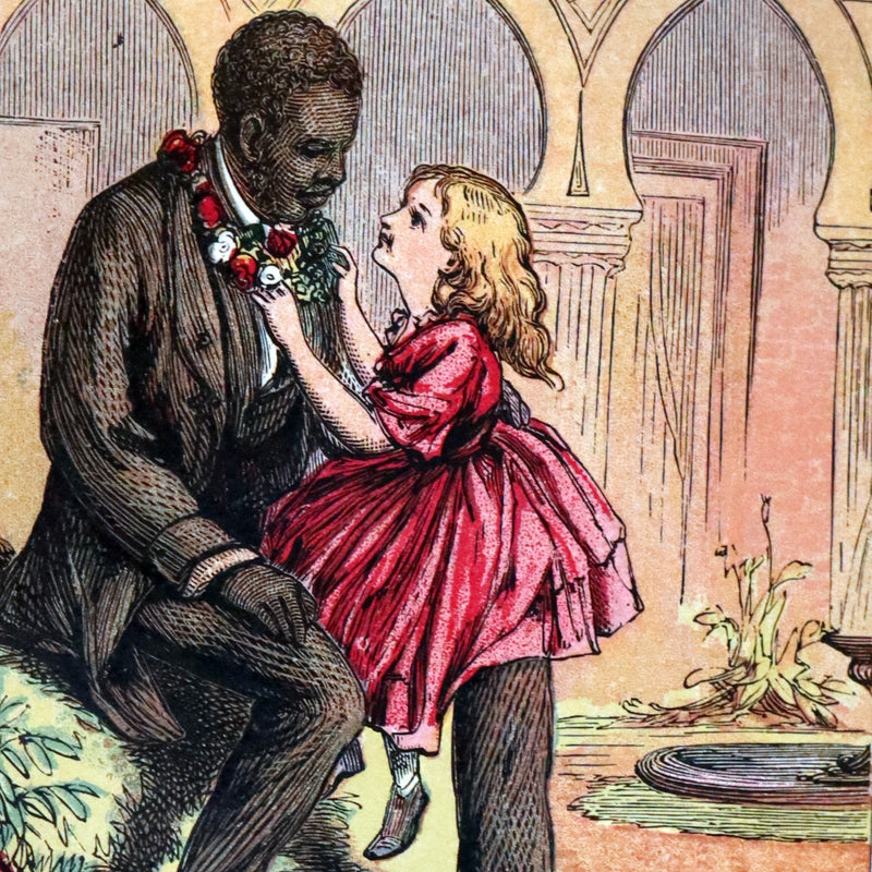 1890 Rare Book ~ Uncle Tom's Cabin by Harriet Beecher Stowe. Color illustrated.