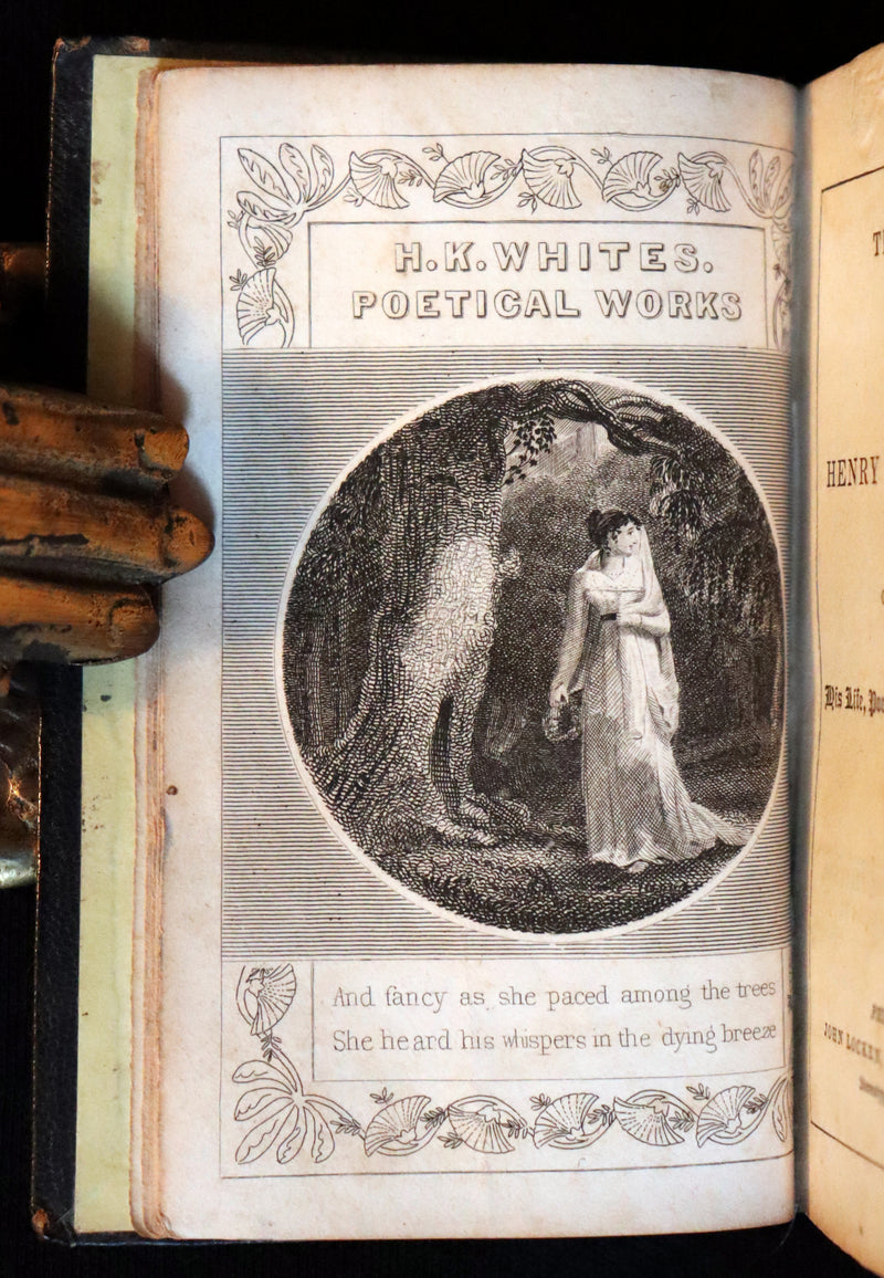 1842 Rare Book - Henry Kirke White Poems and Melancholy Hours.