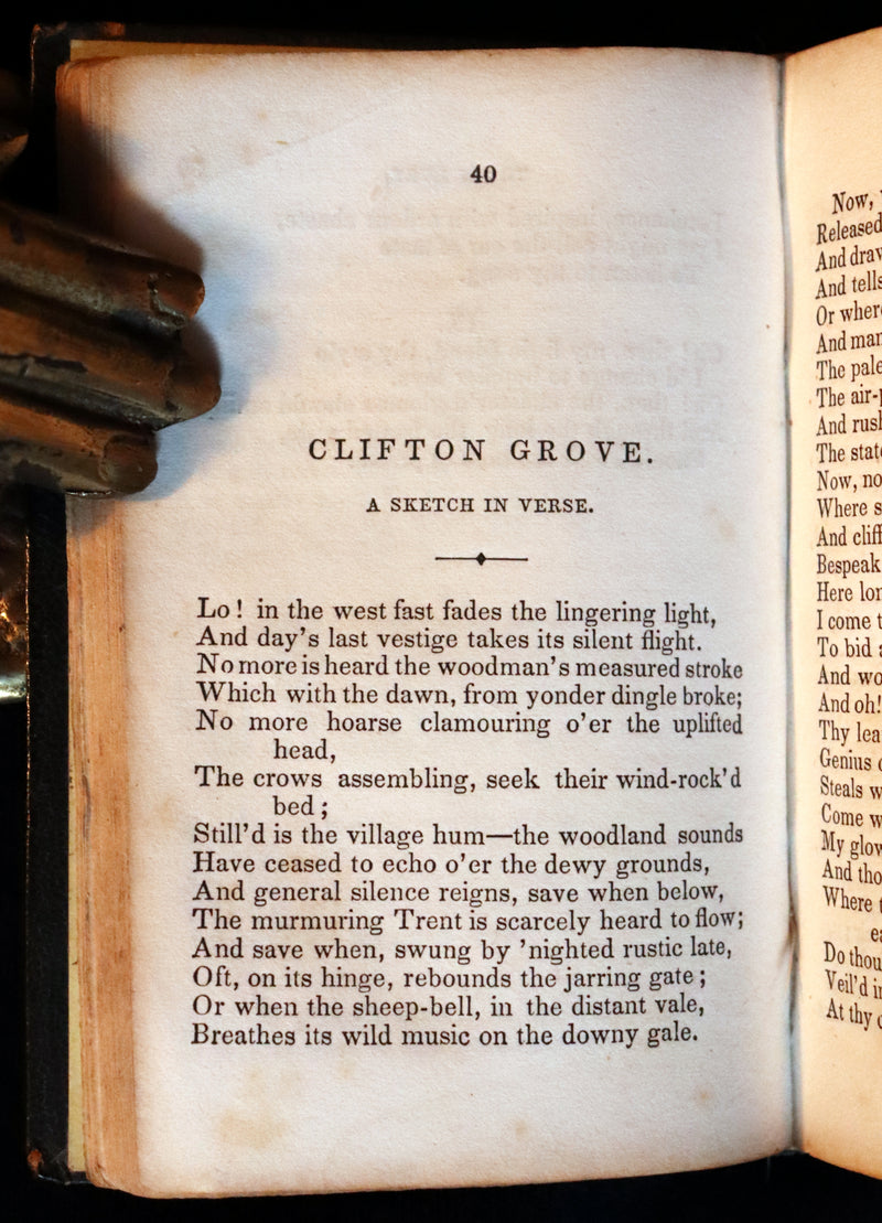 1842 Rare Book - Henry Kirke White Poems and Melancholy Hours.