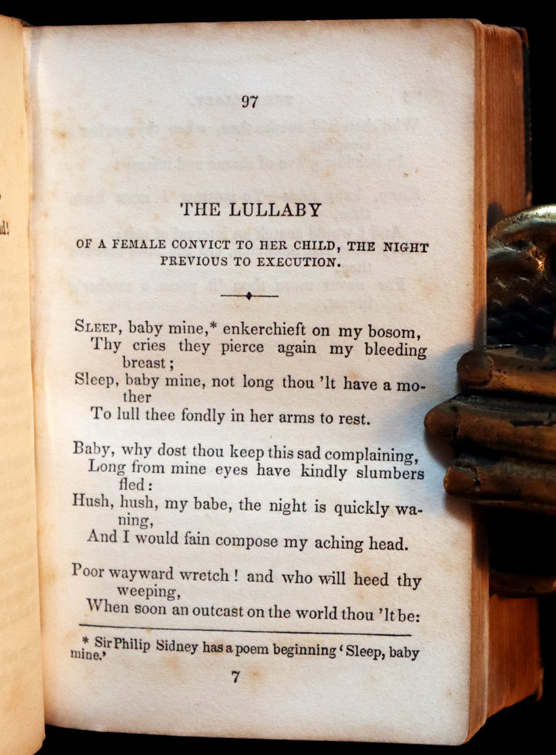 1842 Rare Book - Henry Kirke White Poems and Melancholy Hours.