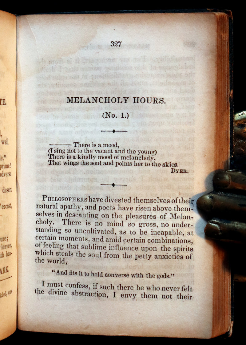 1842 Rare Book - Henry Kirke White Poems and Melancholy Hours.