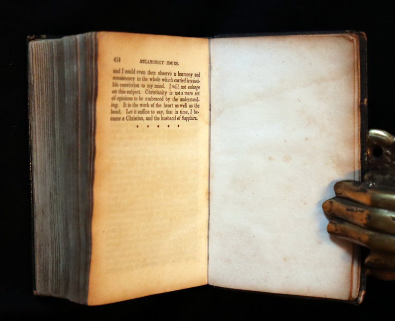 1842 Rare Book - Henry Kirke White Poems and Melancholy Hours.