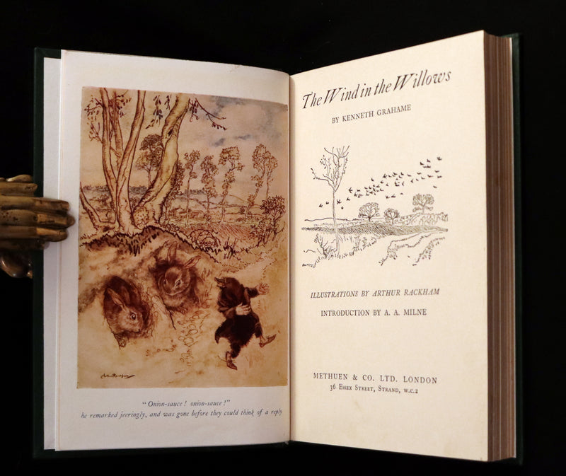 1959 Book bound by Cottage Bindery - The WIND IN THE WILLOWS illustrated by RACKHAM.