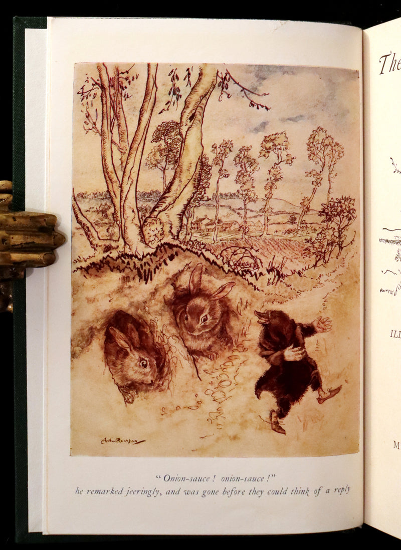 1959 Book bound by Cottage Bindery - The WIND IN THE WILLOWS illustrated by RACKHAM.