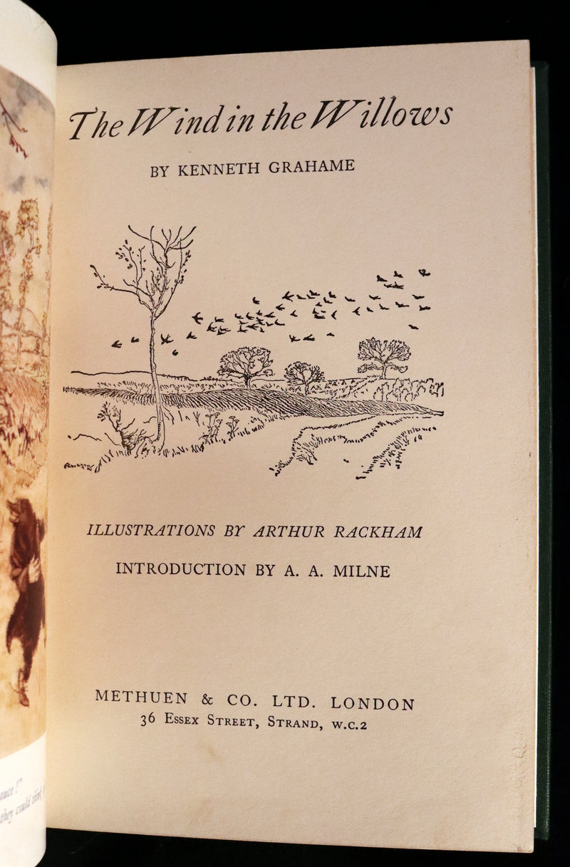 1959 Book bound by Cottage Bindery - The WIND IN THE WILLOWS illustrated by RACKHAM.