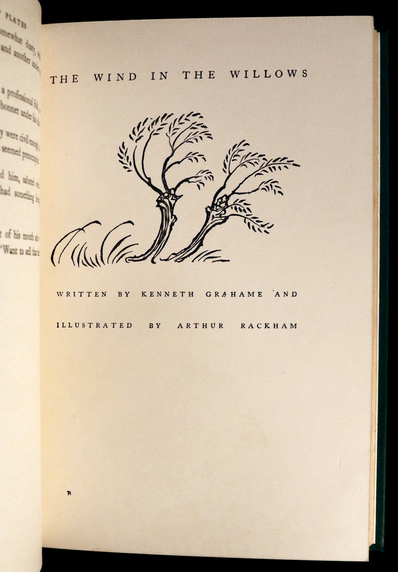 1959 Book bound by Cottage Bindery - The WIND IN THE WILLOWS illustrated by RACKHAM.