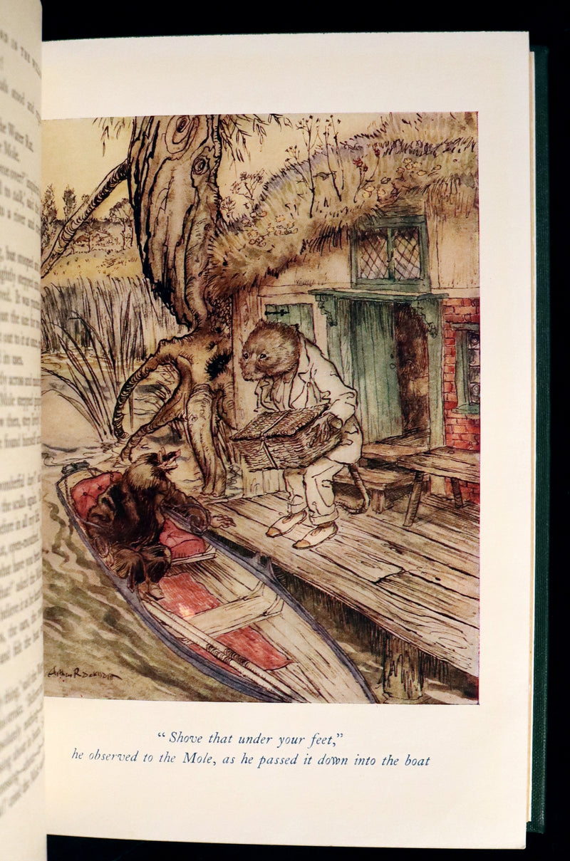 1959 Book bound by Cottage Bindery - The WIND IN THE WILLOWS illustrated by RACKHAM.
