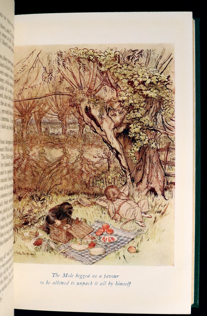 1959 Book bound by Cottage Bindery - The WIND IN THE WILLOWS illustrated by RACKHAM.