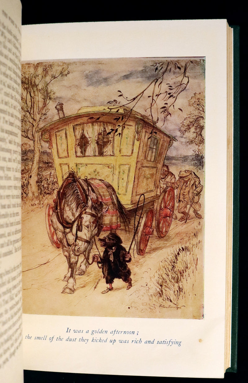 1959 Book bound by Cottage Bindery - The WIND IN THE WILLOWS illustrated by RACKHAM.
