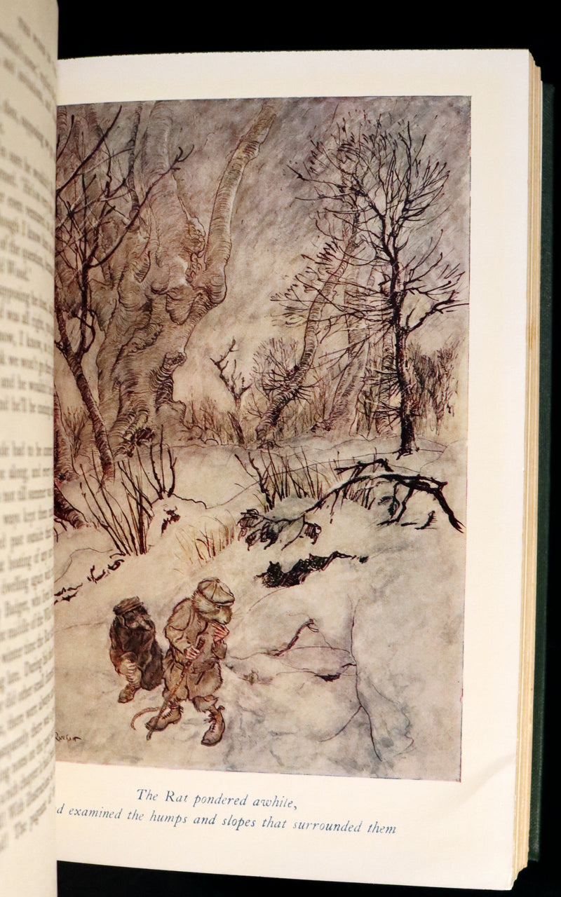 1959 Book bound by Cottage Bindery - The WIND IN THE WILLOWS illustrated by RACKHAM.