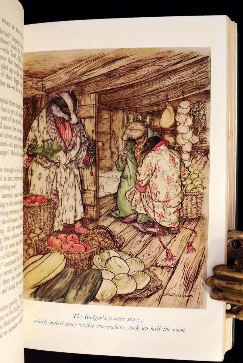 1959 Book bound by Cottage Bindery - The WIND IN THE WILLOWS illustrated by RACKHAM.