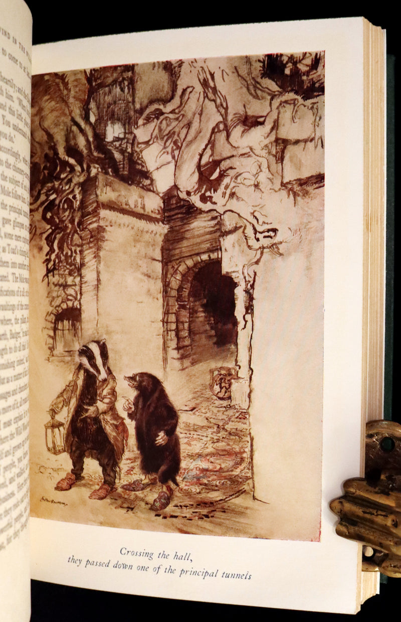 1959 Book bound by Cottage Bindery - The WIND IN THE WILLOWS illustrated by RACKHAM.