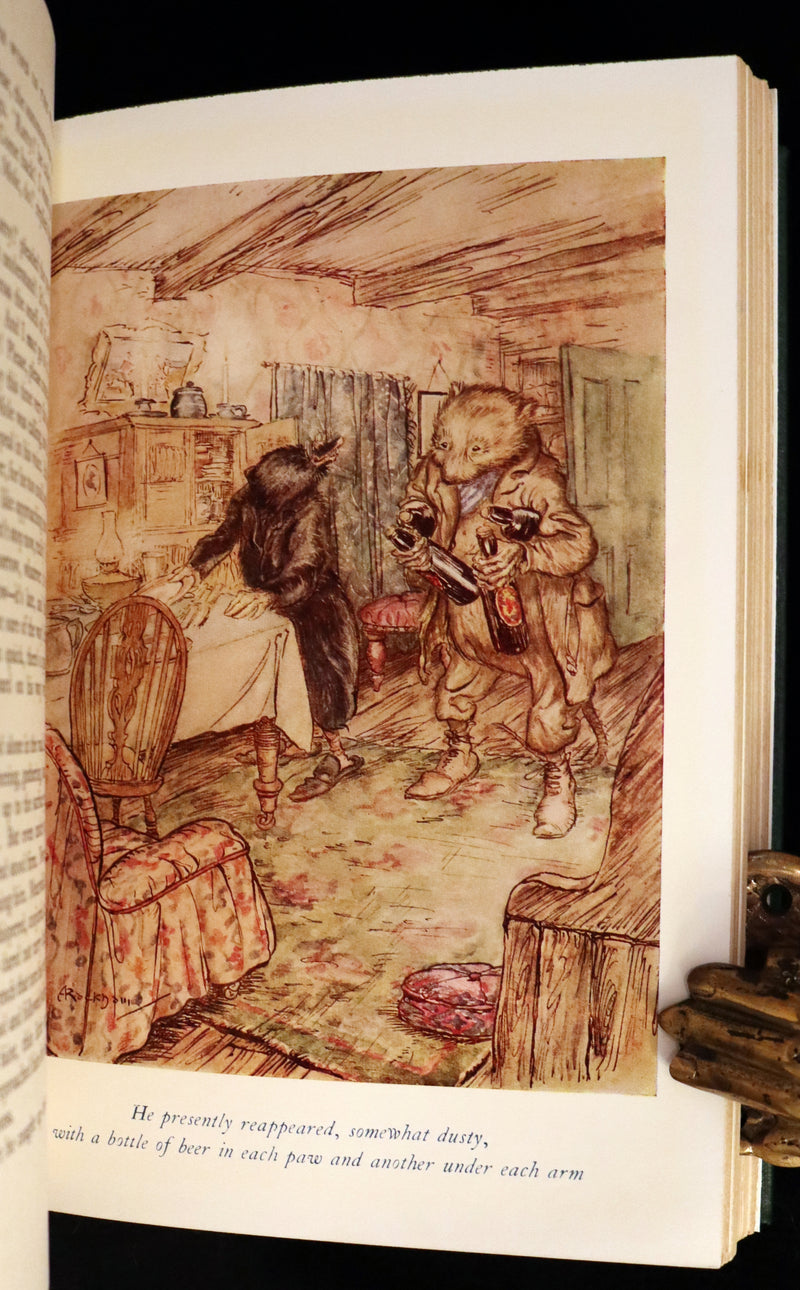 1959 Book bound by Cottage Bindery - The WIND IN THE WILLOWS illustrated by RACKHAM.