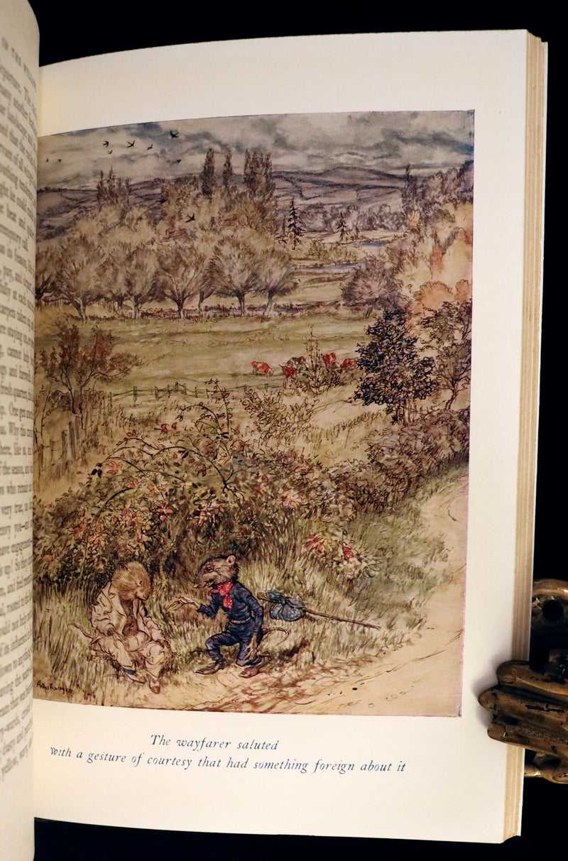 1959 Book bound by Cottage Bindery - The WIND IN THE WILLOWS illustrated by RACKHAM.
