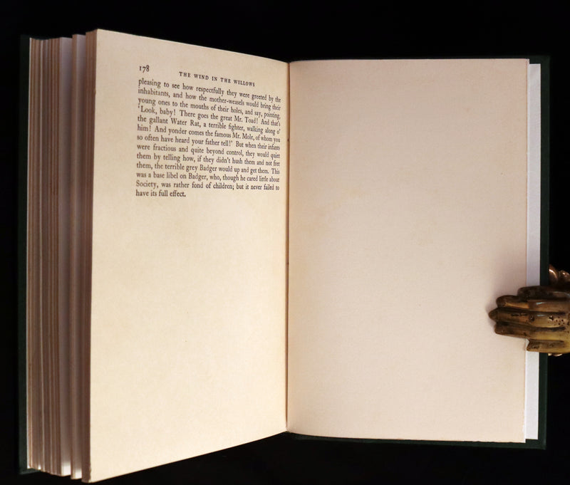 1959 Book bound by Cottage Bindery - The WIND IN THE WILLOWS illustrated by RACKHAM.