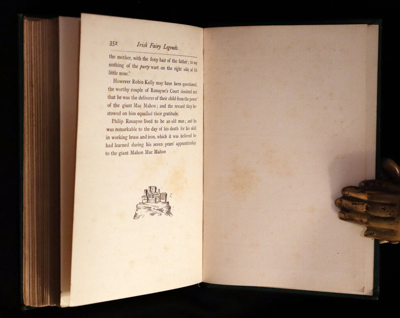 1902 Scarce Book - Fairy Legends and Traditions of the South of Ireland by T. Crofton Croker.