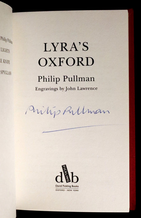 2003 Signed First Edition - LYRA'S OXFORD [His Dark Materials] by Philip Pullman.