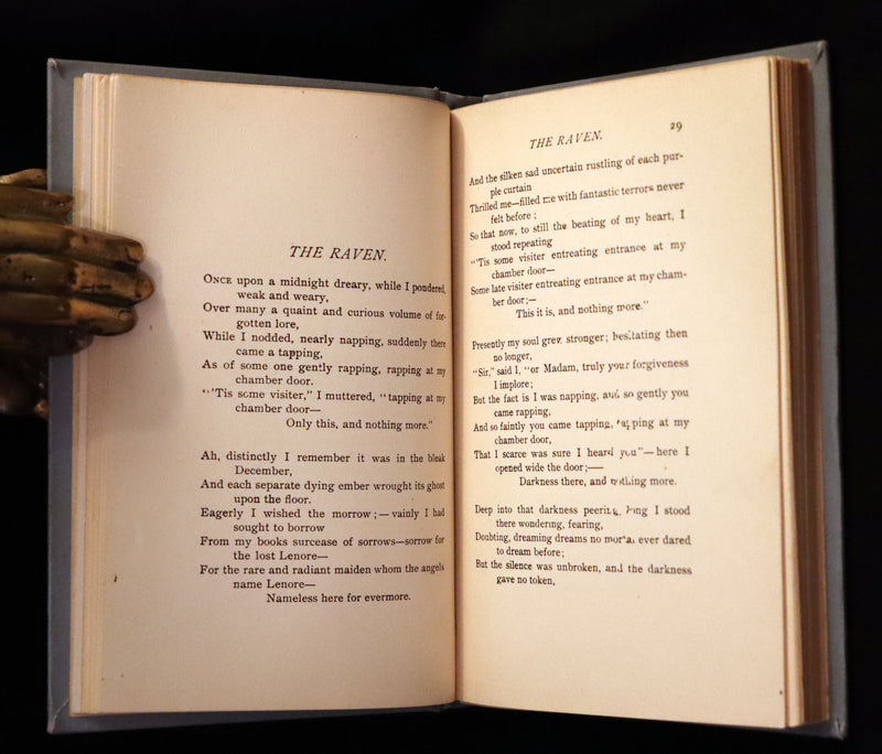 1890 Rare Book - The Raven and other Poems by Edgar Allan POE.