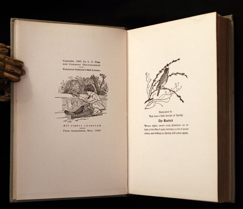 1907 Rare First Edition ~ Tenants of the Trees by Clarence Hawkes, Illustrated by Louis Rhead.