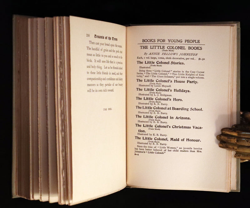 1907 Rare First Edition ~ Tenants of the Trees by Clarence Hawkes, Illustrated by Louis Rhead.