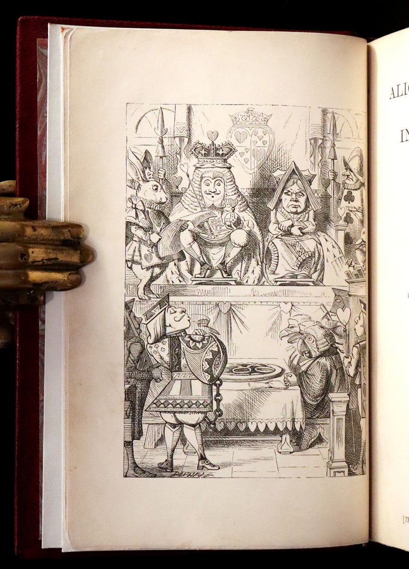 1869 Fine Cottage Binding - Alice's Adventures in Wonderland by Lewis Carroll.
