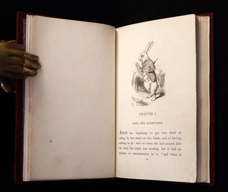 1869 Fine Cottage Binding - Alice's Adventures in Wonderland by Lewis Carroll.
