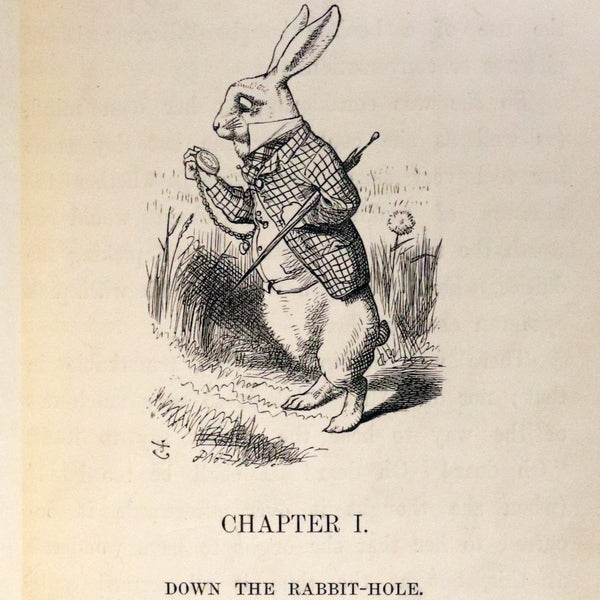 1869 Fine Cottage Binding - Alice's Adventures in Wonderland by Lewis Carroll.