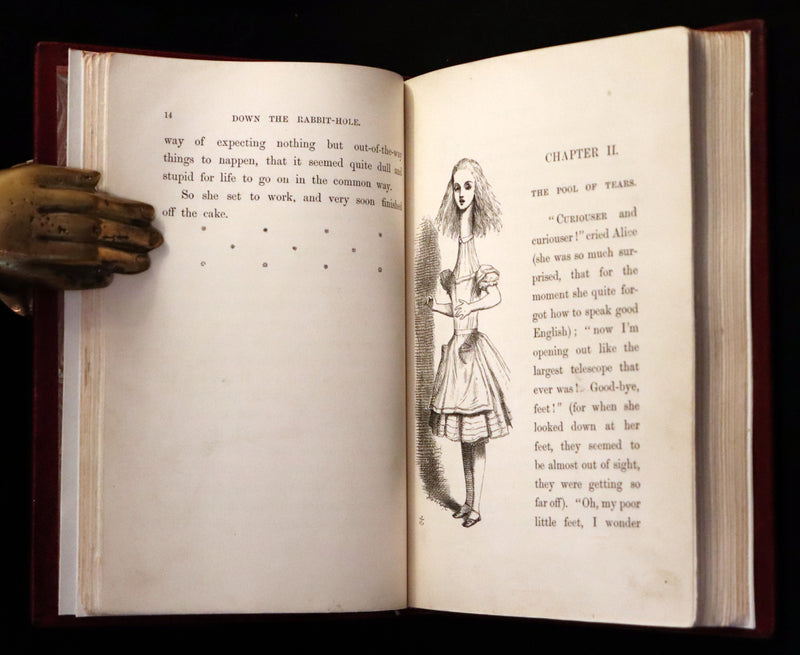 1869 Fine Cottage Binding - Alice's Adventures in Wonderland by Lewis Carroll.