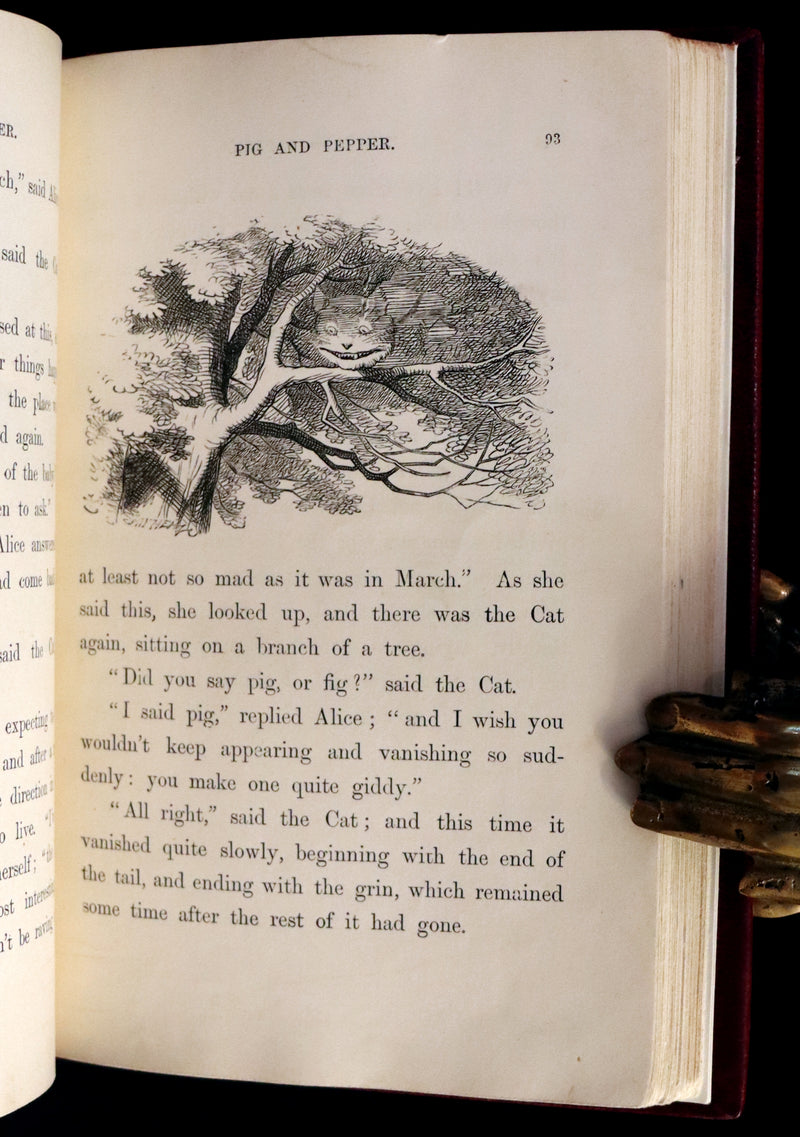 1869 Fine Cottage Binding - Alice's Adventures in Wonderland by Lewis Carroll.