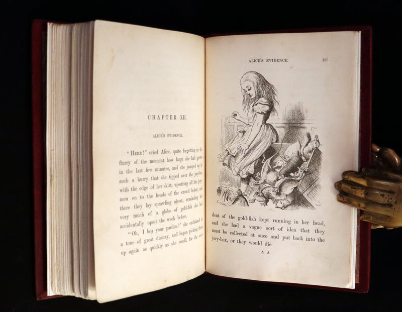 1869 Fine Cottage Binding - Alice's Adventures in Wonderland by Lewis Carroll.