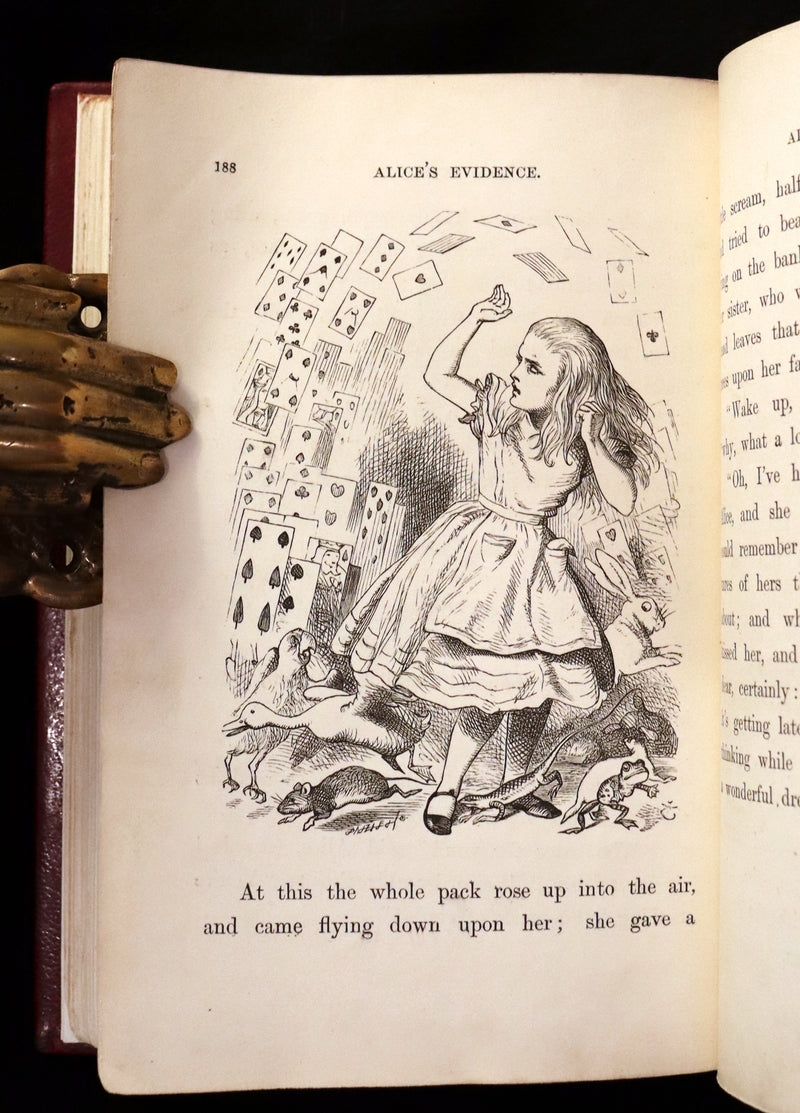 1869 Fine Cottage Binding - Alice's Adventures in Wonderland by Lewis Carroll.