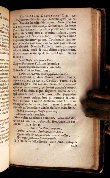 1678 Rare Latin Book - ROMAN HISTORY - Works by Marcus Velleius Paterculus. Elzevir Edition.