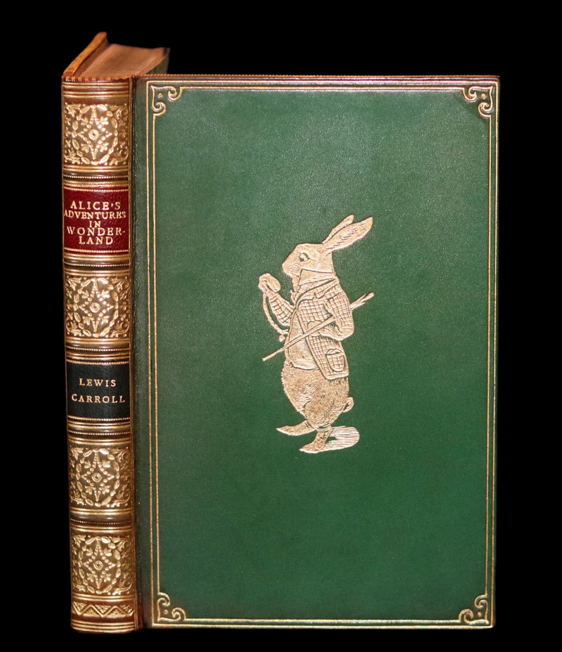 1931 "Miniature Edition" bound by RIVIERE - Alice's Adventures in Wonderland by Lewis Carroll.