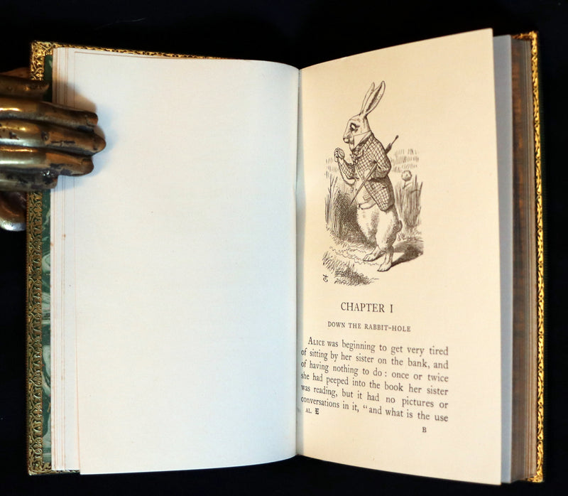 1931 "Miniature Edition" bound by RIVIERE - Alice's Adventures in Wonderland by Lewis Carroll.