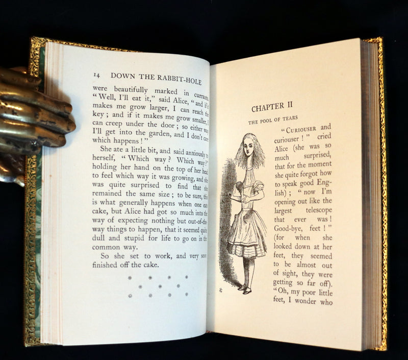 1931 "Miniature Edition" bound by RIVIERE - Alice's Adventures in Wonderland by Lewis Carroll.