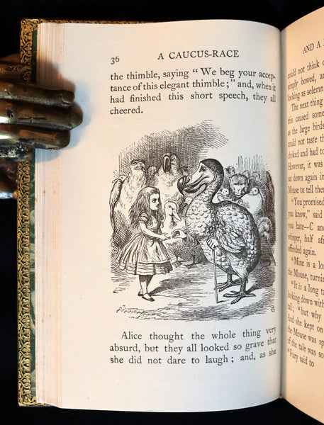 1931 "Miniature Edition" bound by RIVIERE - Alice's Adventures in Wonderland by Lewis Carroll.