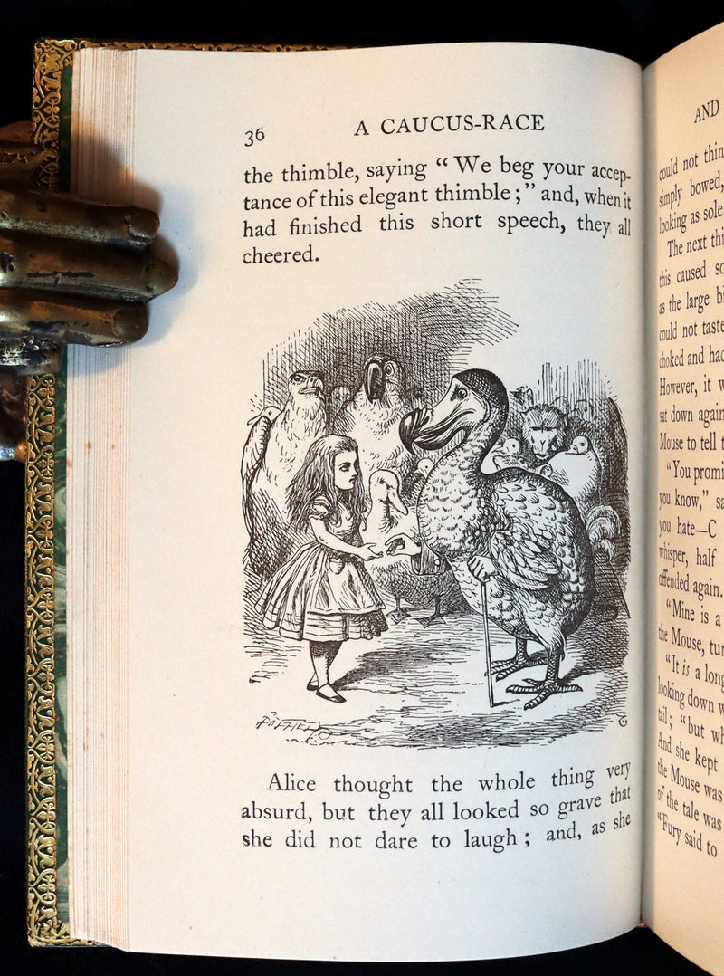 1931 "Miniature Edition" bound by RIVIERE - Alice's Adventures in Wonderland by Lewis Carroll.