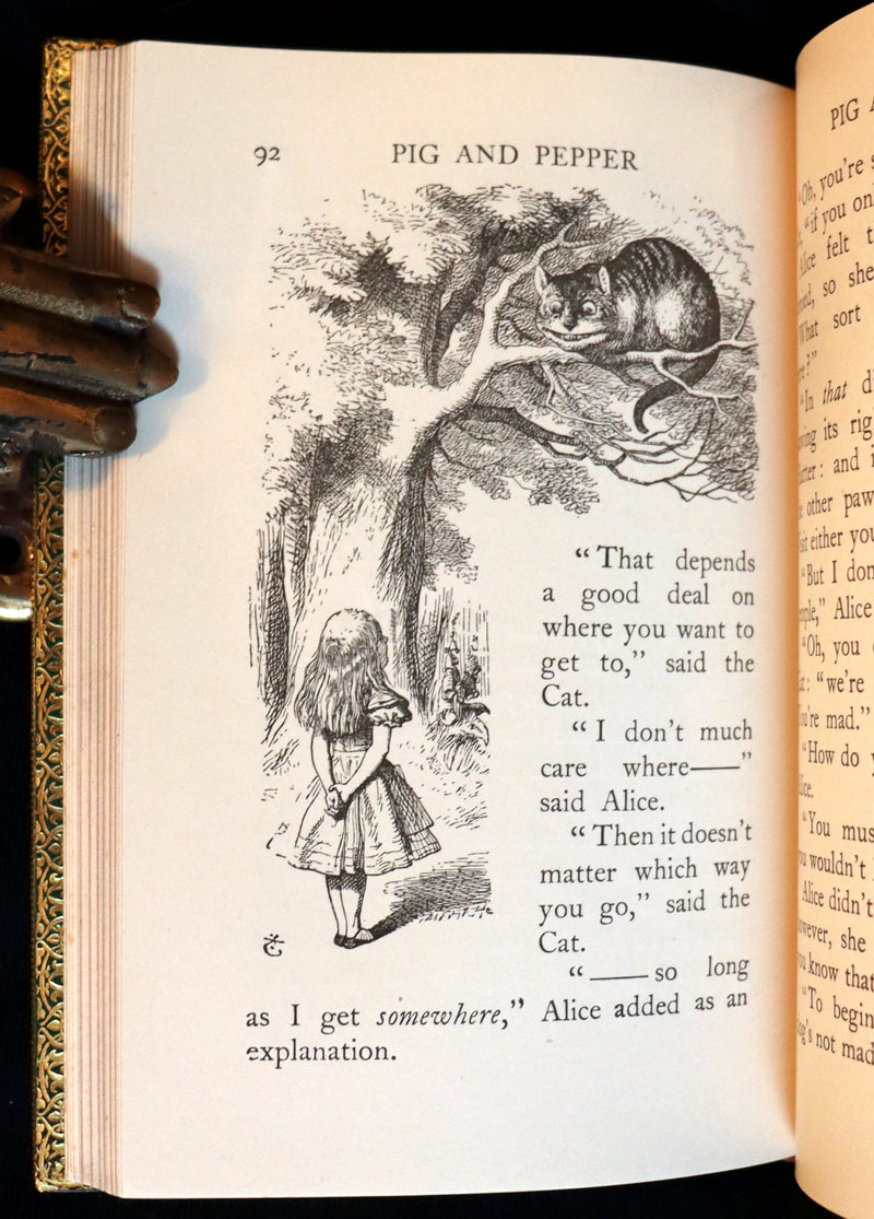 1931 "Miniature Edition" bound by RIVIERE - Alice's Adventures in Wonderland by Lewis Carroll.