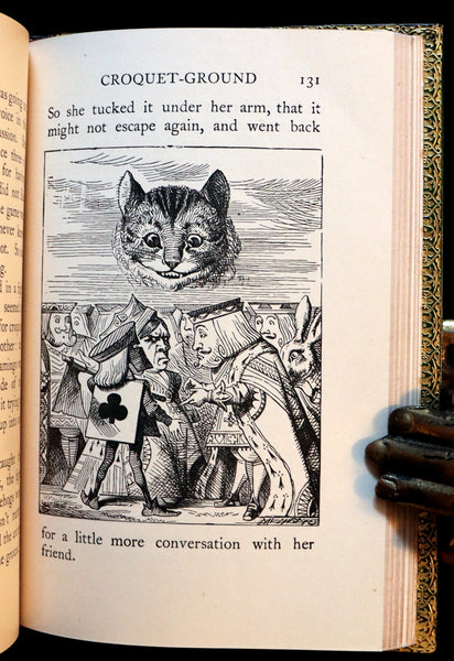 1931 "Miniature Edition" bound by RIVIERE - Alice's Adventures in Wonderland by Lewis Carroll.