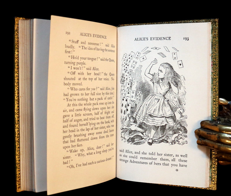 1931 "Miniature Edition" bound by RIVIERE - Alice's Adventures in Wonderland by Lewis Carroll.