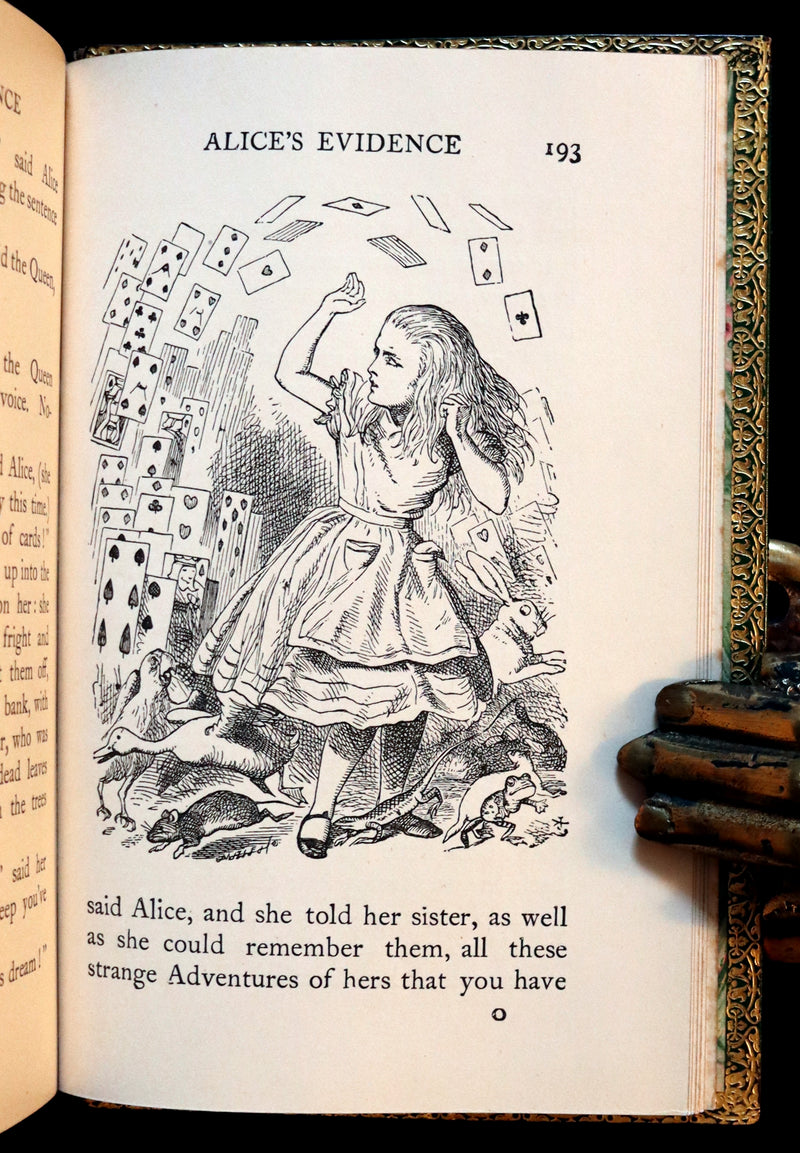 1931 "Miniature Edition" bound by RIVIERE - Alice's Adventures in Wonderland by Lewis Carroll.
