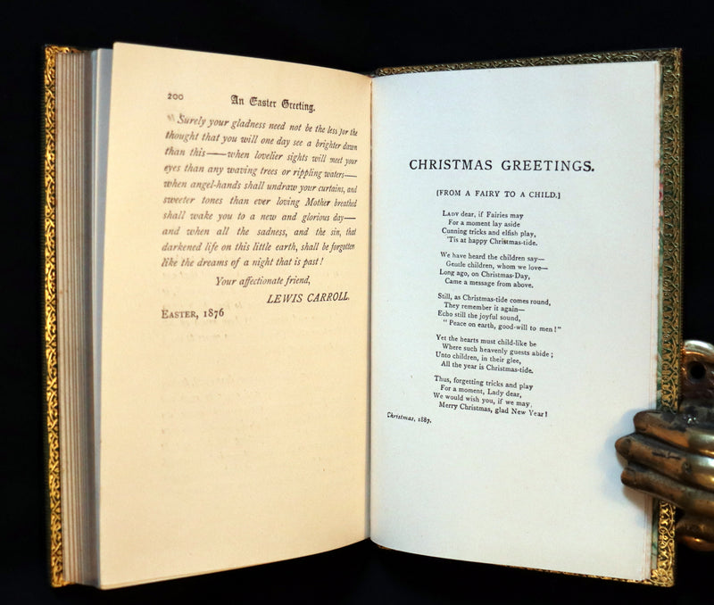 1931 "Miniature Edition" bound by RIVIERE - Alice's Adventures in Wonderland by Lewis Carroll.