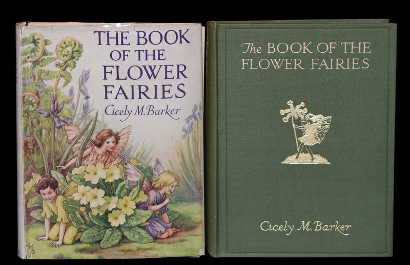 1940 Rare Book - THE BOOK OF THE FLOWER FAIRIES by Cicely Mary Barker with Dust Jacket.