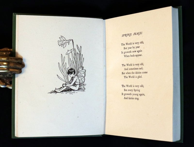 1940 Rare Book - THE BOOK OF THE FLOWER FAIRIES by Cicely Mary Barker with Dust Jacket.